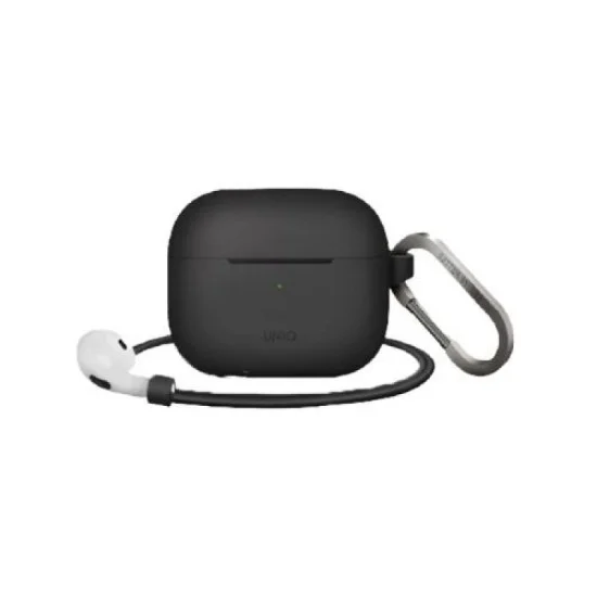 Uniq Vencer Silicone Hang Case for Airpods 3 - Charcoal Dark Grey